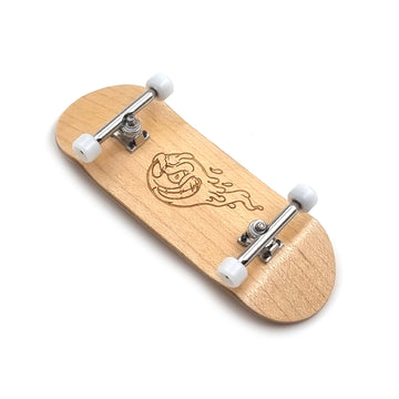 34mm x 96mm Pro Fingerboard Set-Up (Complete) | Real Wood Deck (5-Layers) | Pro Trucks with Lock-Nuts | Polyurethane Pro Wheels | Real Ball Bearings | Engraved Slimeball (Wood Version) 34 mm Pro Fingerboard SPITBOARDS